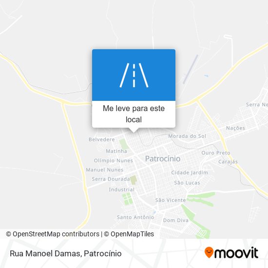 Rua Manoel Damas mapa