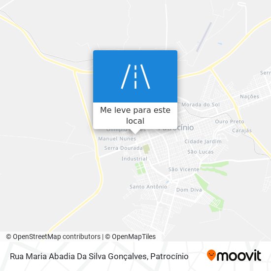 Rua Maria Abadia Da Silva Gonçalves mapa
