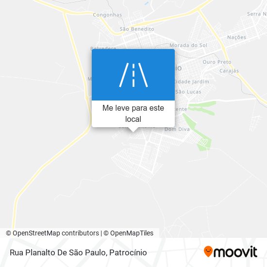 Rua Planalto De São Paulo mapa