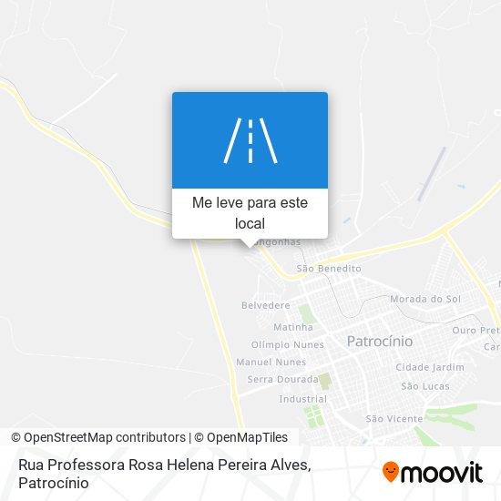 Rua Professora Rosa Helena Pereira Alves mapa