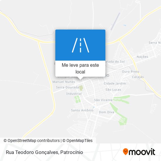Rua Teodoro Gonçalves mapa