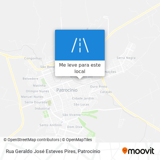 Rua Geraldo José Esteves Pires mapa