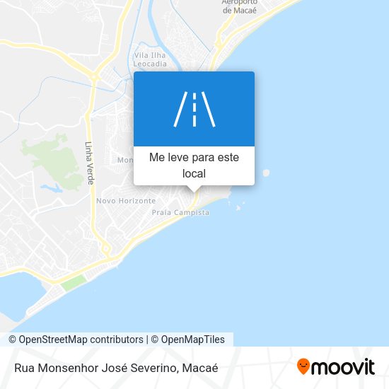 Rua Monsenhor José Severino mapa