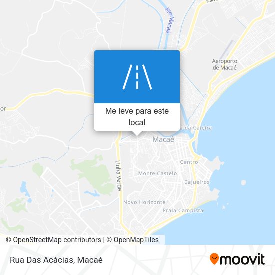 Rua Das Acácias mapa
