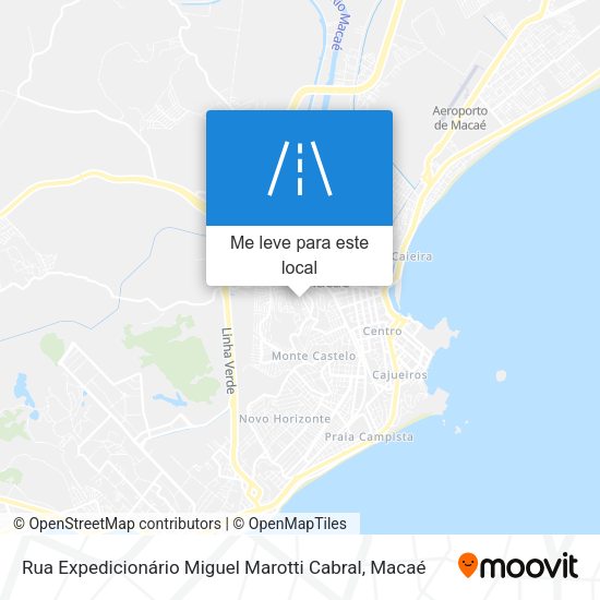 Rua Expedicionário Miguel Marotti Cabral mapa