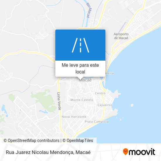 Rua Juarez Nicolau Mendonça mapa