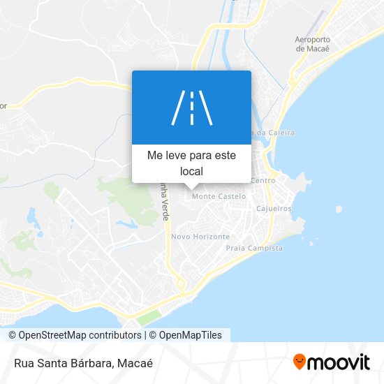 Rua Santa Bárbara mapa
