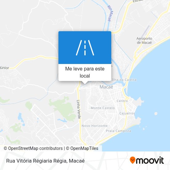 Rua Vitória Régiaria Régia mapa