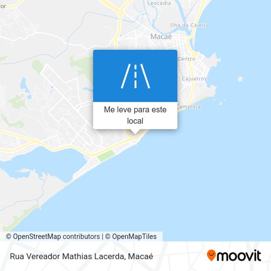 Rua Vereador Mathias Lacerda mapa