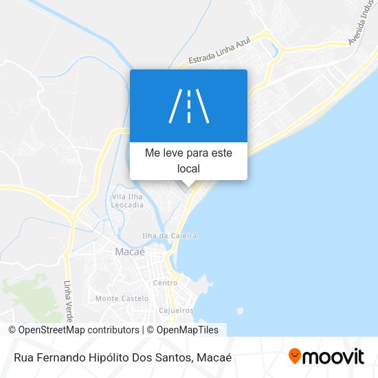 Rua Fernando Hipólito Dos Santos mapa