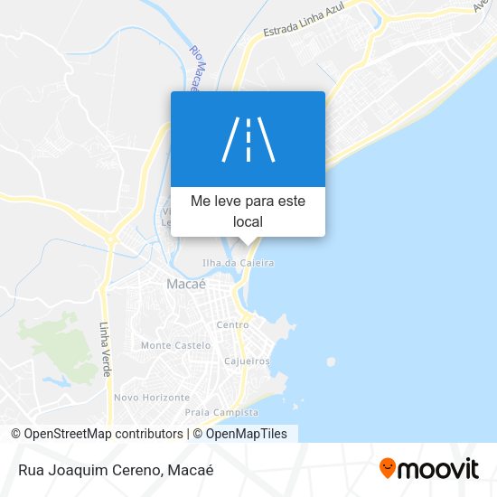 Rua Joaquim Cereno mapa