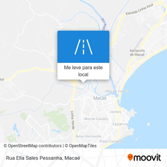 Rua Ella Sales Pessanha mapa