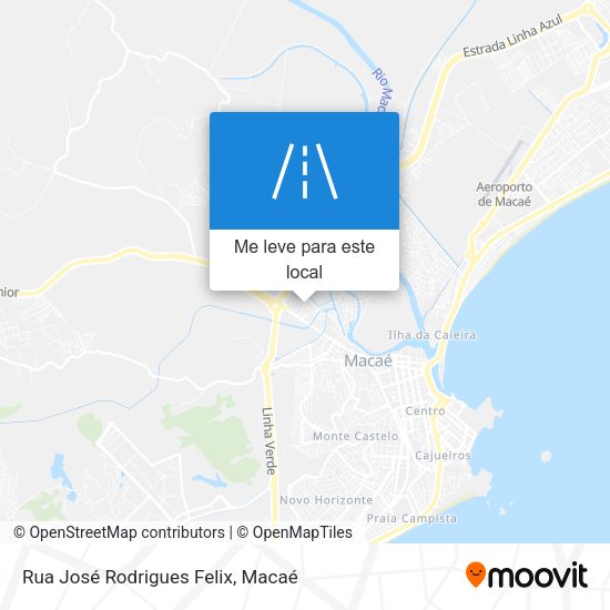 Rua José Rodrigues Felix mapa