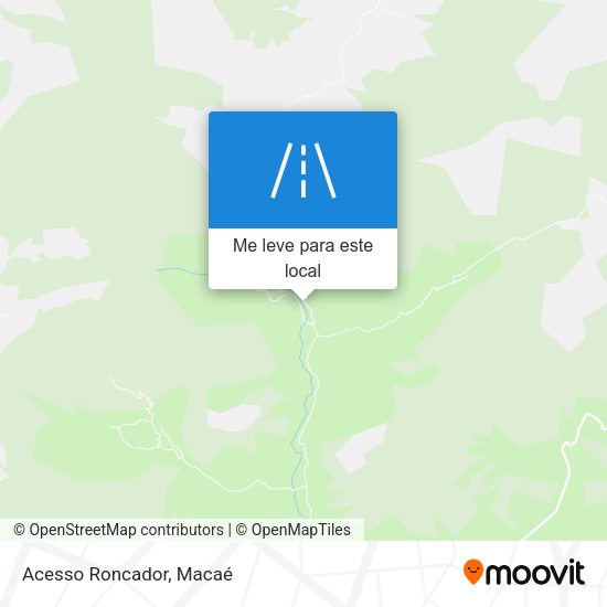 Acesso Roncador mapa