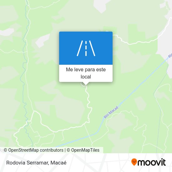 Rodovia Serramar mapa
