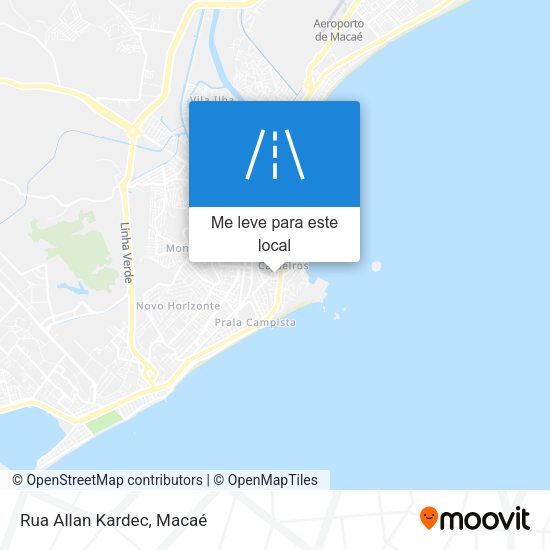 Rua Allan Kardec mapa