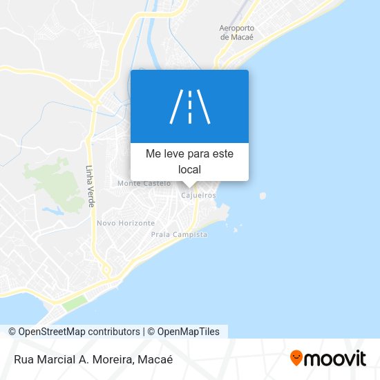 Rua Marcial A. Moreira mapa