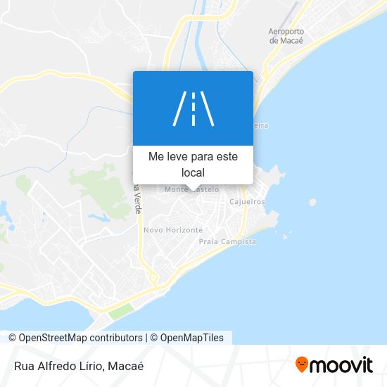 Rua Alfredo Lírio mapa