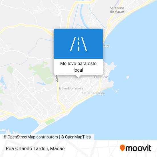Rua Orlando Tardeli mapa