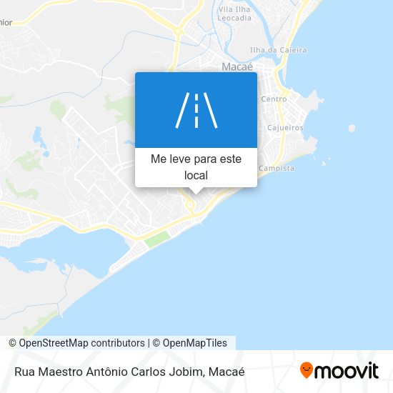 Rua Maestro Antônio Carlos Jobim mapa