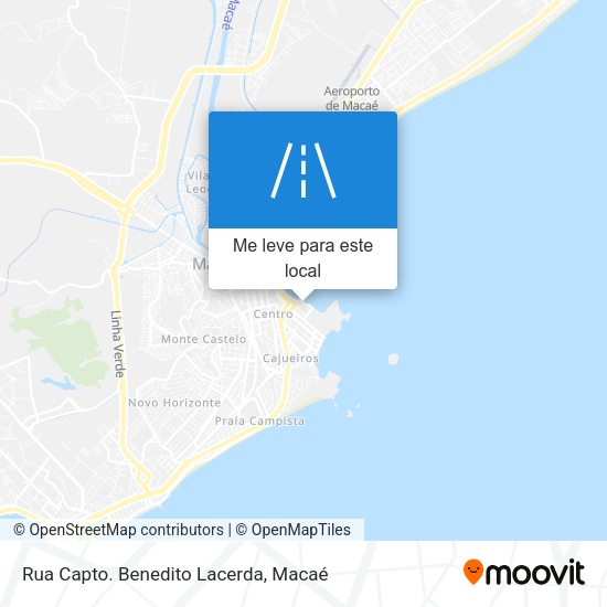 Rua Capto. Benedito Lacerda mapa