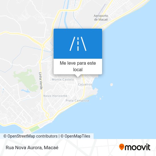 Rua Nova Aurora mapa