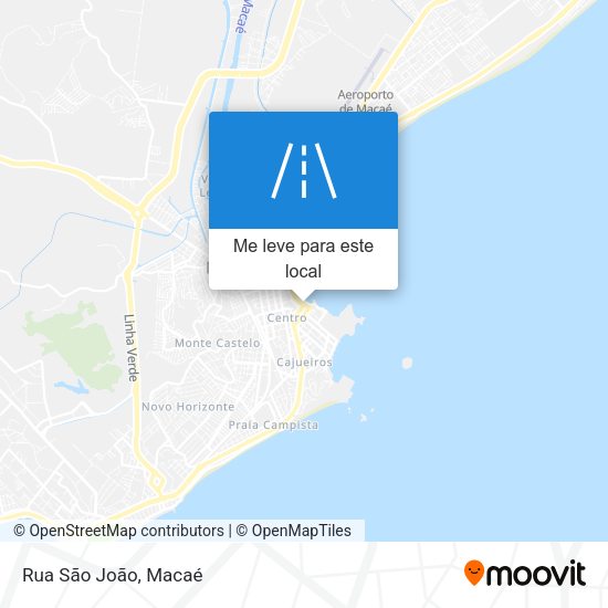 Rua São João mapa