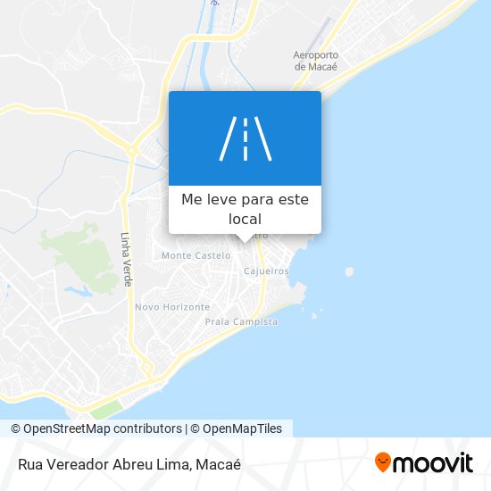 Rua Vereador Abreu Lima mapa