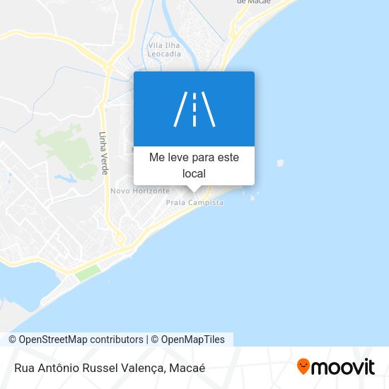 Rua Antônio Russel Valença mapa