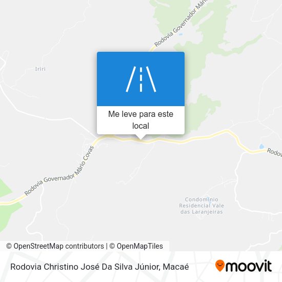 Rodovia Christino José Da Silva Júnior mapa