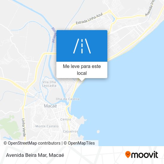 Avenida Beira Mar mapa