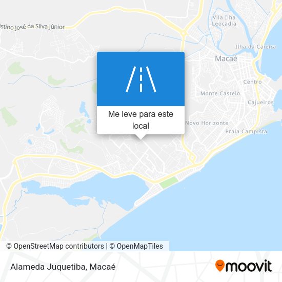 Alameda Juquetiba mapa