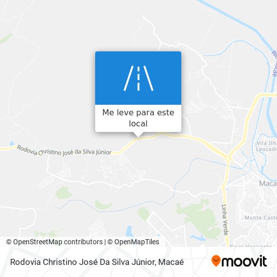 Rodovia Christino José Da Silva Júnior mapa