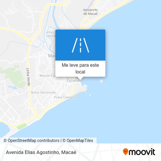 Avenida Elias Agostinho mapa