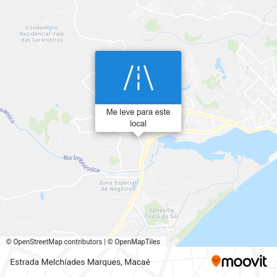 Estrada Melchíades Marques mapa