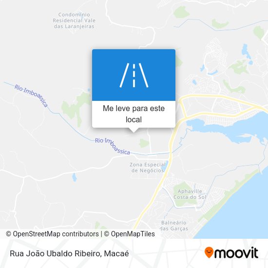 Rua João Ubaldo Ribeiro mapa