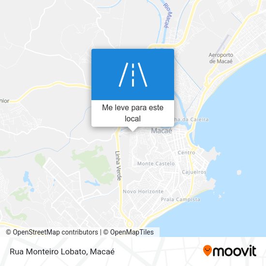 Rua Monteiro Lobato mapa