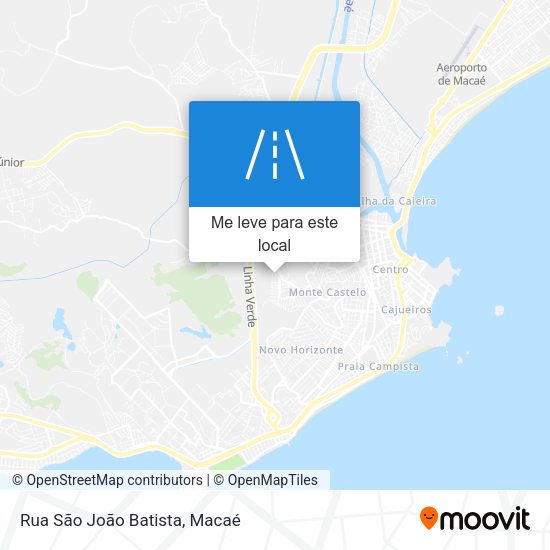 Rua São João Batista mapa