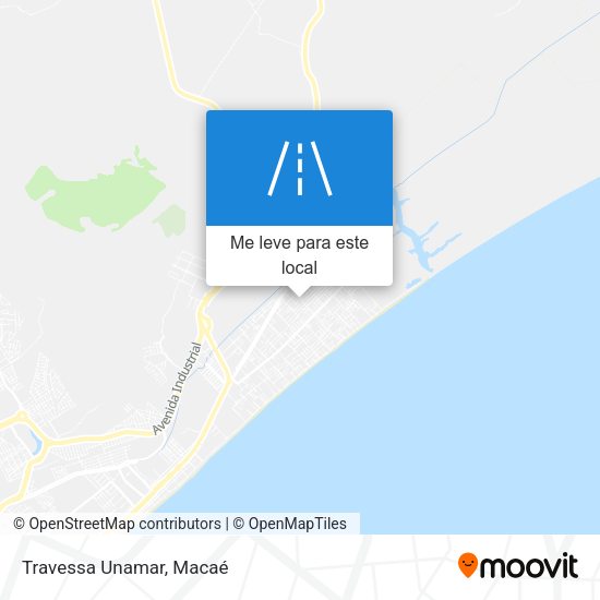 Travessa Unamar mapa