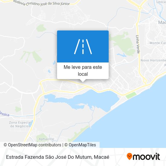 Estrada Fazenda São José Do Mutum mapa