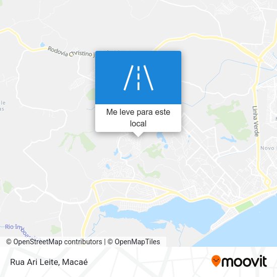 Rua Ari Leite mapa