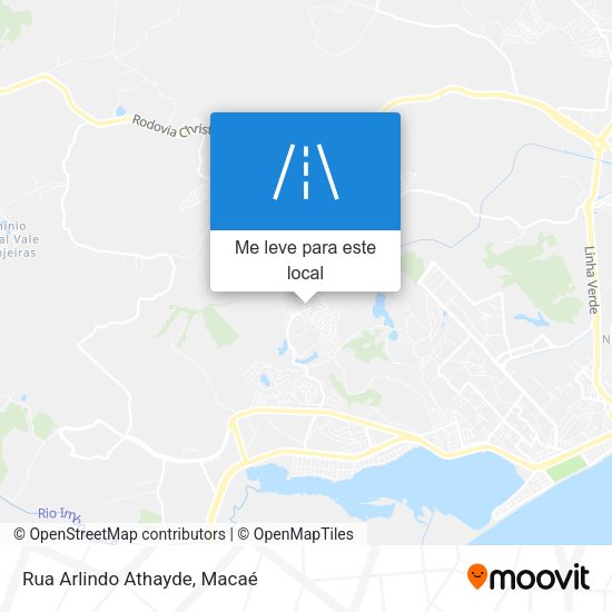 Rua Arlindo Athayde mapa