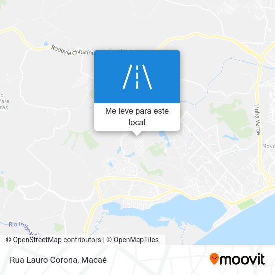 Rua Lauro Corona mapa