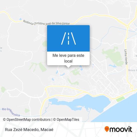 Rua Zezé Macedo mapa