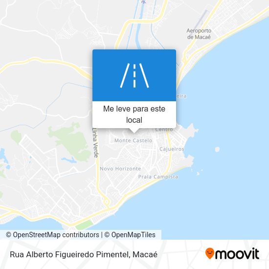 Rua Alberto Figueiredo Pimentel mapa