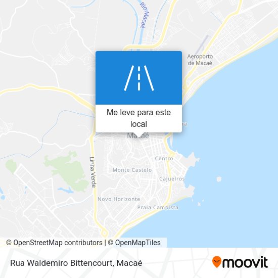 Rua Waldemiro Bittencourt mapa