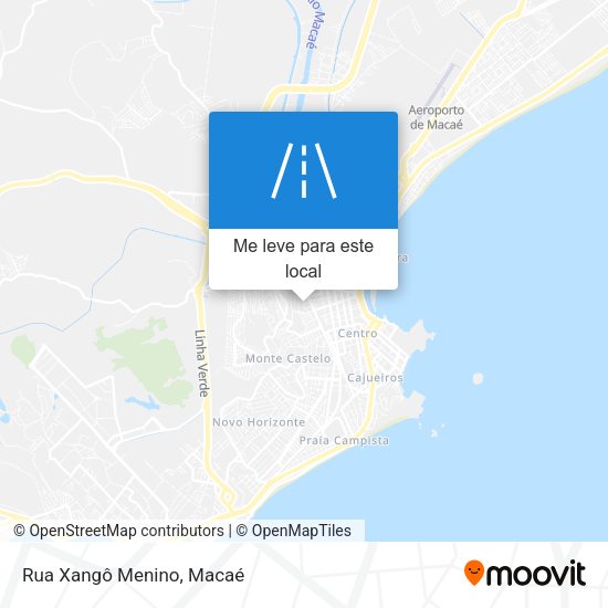 Rua Xangô Menino mapa
