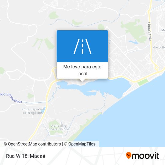 Rua W 18 mapa