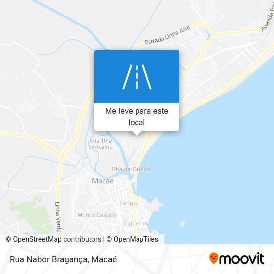 Rua Nabor Bragança mapa