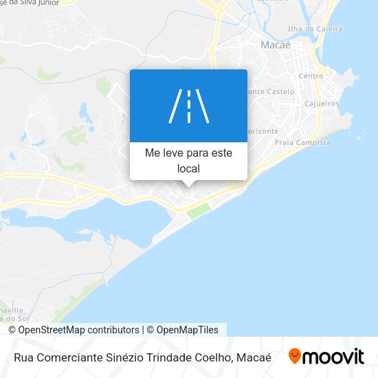 Rua Comerciante Sinézio Trindade Coelho mapa